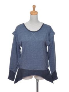 Anna Kaci S/M Fit Heather Grey Long Sleeve Sweater Shirt w