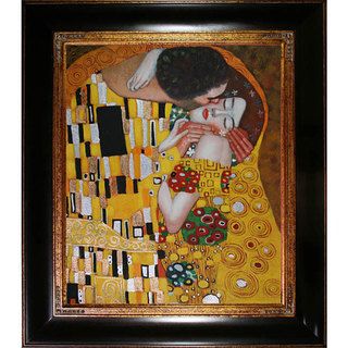 Gustav Klimt The Kiss Oil Painting