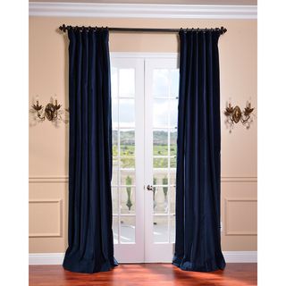 Indigo Blue Vintage Cotton Velvet Curtain