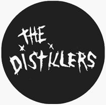 The Distillers   Logo (White On Black)   1 Button / Pin