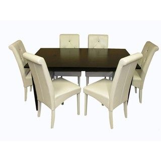 Warehouse of Tiffany 7 piece White Dining Room Set