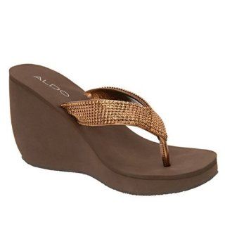  ALDO Lampson   Women Wedge Sandals   Brown Misc.   5 Shoes