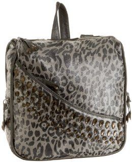 Dan W Metallic Leopard Backpack,Ivory,one size Shoes