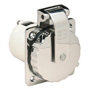 Marinco 303SSEL B 30A Power Inlet   Stainless Steel   125V