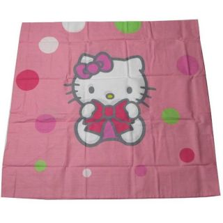 Taie doreiller Hello Kitty dots 63 x 63 cm, 100 % Coton, lavable 60