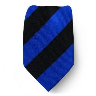 CS ADF 421   Royal Blue   Black   College Striped Necktie