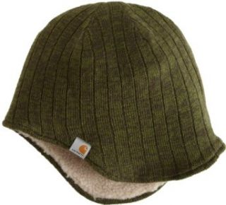 Carhartt Mens Marled Ear Flap Hat, Forest Green, One Size