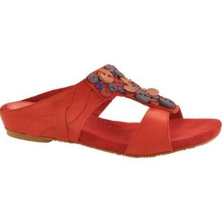 Womens Antia Shoes Coral Red Full Grain Waxy Light Leather Was $184