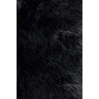 Jungle Sheep Skin Black Rug (3 x 5)