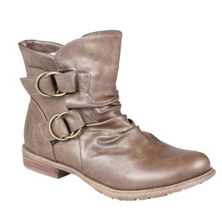 Refresh by Beston Womens Bailey 02 Pull on Ankle Boots