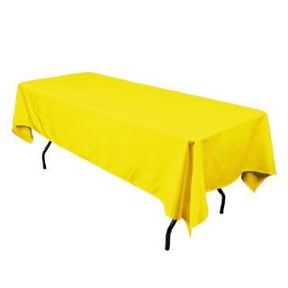 60 x 102 in. Rectangular Polyester Tablecloth Lemon Home