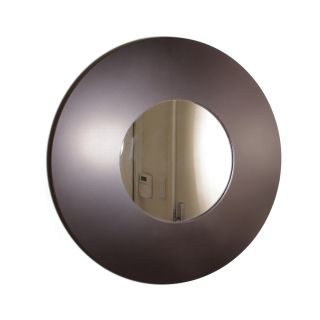 Contemporary Wooden Wide framed Round Wall Mirror Today $34.99