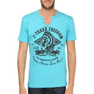 TRAXX T Shirt Homme Turquoise Turquoise   Achat / Vente T SHIRT T