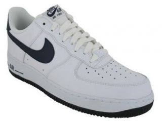 Nike Air Force 1 Mens Sneaker White Navy 488298 105