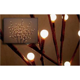 Hand wrapped 120 light Large Bulb Willow Branches