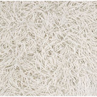 Set of 2 Hand knotted Remy White Cotton Shag Rugs (2 Square) Today $