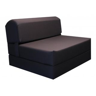 Tri fold Brown 70 inch Foam Chair Bed