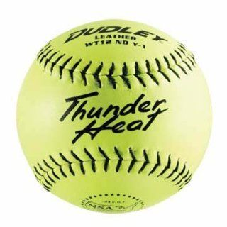 12 Thunder Heat WT12 .44 COR Leather Softballs from