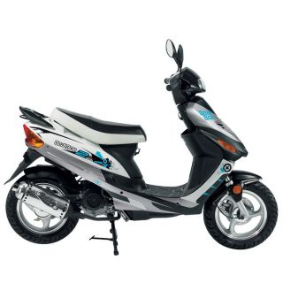 Scooter Yiying YY50QT Beat Box Bleu   Achat / Vente SCOOTER Scooter