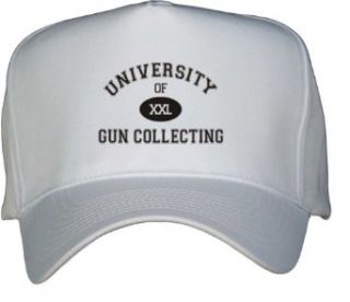 UNIVERSITY OF XXL GUN COLLECTING White Hat / Baseball Cap
