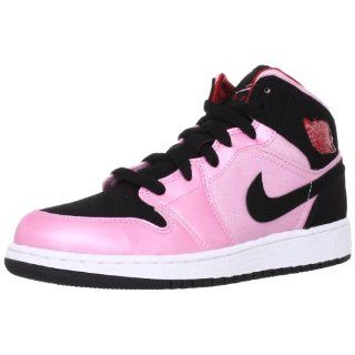 Nike Girls Air Jordan 1 Mid (GS) / Color Ion Pink/Gym Red/Whie/Black