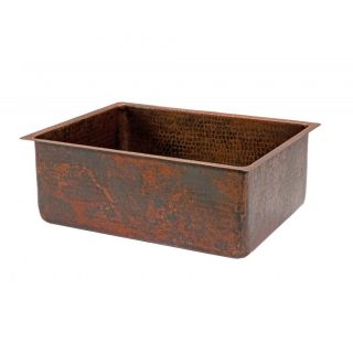 Hammered Copper 25 inch Single Basin Kitchen Sink Today $749.00