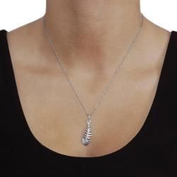 Tressa Sterling Silver Fish Skeleton Necklace