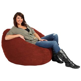 FufSack Cinnabar Red Microfiber 3 foot Bean Bag Chair Today $93.99 3