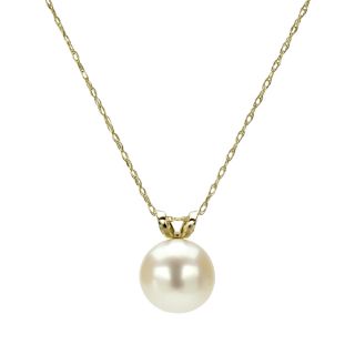 gold white 8 8 5mm akoya pearl pendant 18 in with gift box msrp $ 126