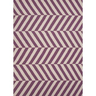 Handmade Flat Weave Mold Pink/ Purple Wool Runner (26 x 8) Today $