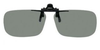 Polarized Clip on Flip up Plastic Sunglasses   Large