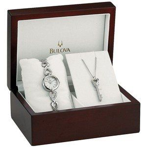 Bulova Ladies Box Set Necklace and Watch 96X114 Watches