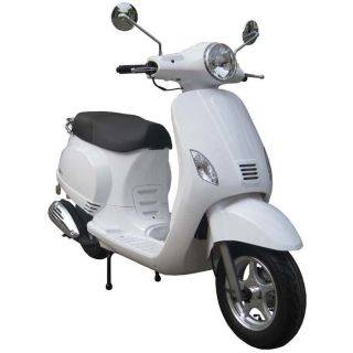 Scooter ALPHA 50cc 4 Temps Blanc   Achat / Vente SCOOTER Scooter ALPHA