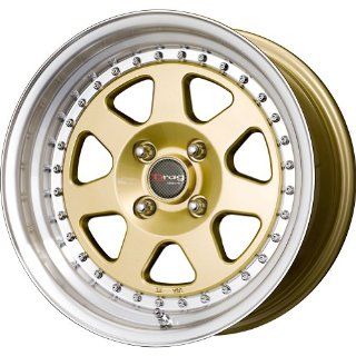 Drag DR 27 Gold Wheel with Machined Lip Finish (16x8.25/5x114.3mm