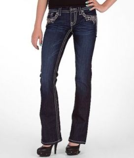 Miss Me Sequin Drip Boot Stretch Jean DK 133 Clothing