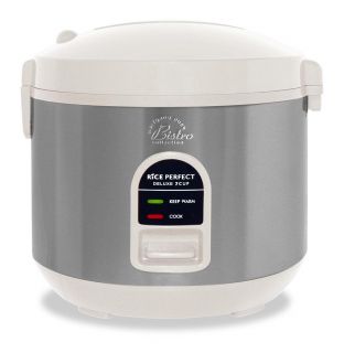 Wolfgang Puck Heavy duty White 7 cup Rice Cooker with WP Recipes