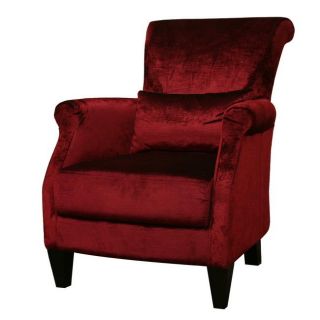 Conti Red Fabric Club Chair