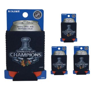 Chicago Blackhawks Stanley Cup Champion Can Koozies (Set of 4