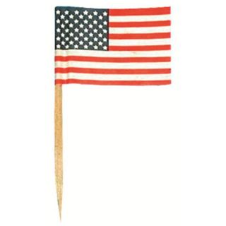 144 mini drapeaux USA   Ideal pour garnir vos buffets, sachet de 144