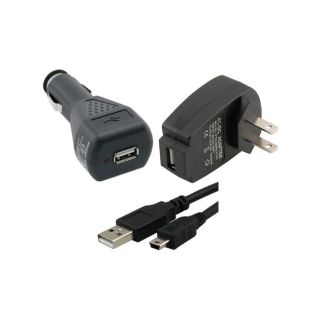 Eforcity USB Travel Car Charger USB Type A to Mini 5 pin Type B Cable