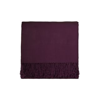 Solid Bamboo 50 x 70 Plum Throw