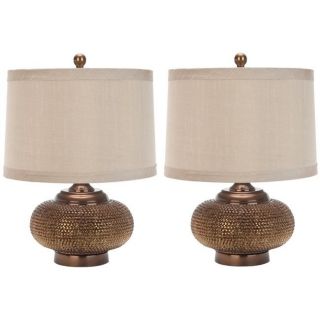 Indoor 1 light Gold Beaded Table Lamps (Set of 2)