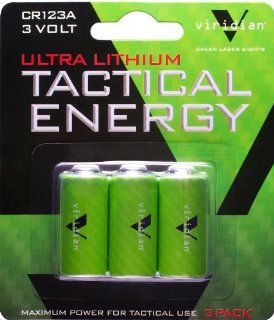 Viridian CR123A 3 Volt Lithium Battery, 3 Pack Sports