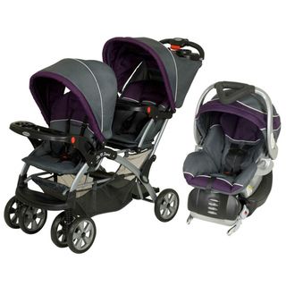 Baby Trend Sit N Stand Double Stroller Travel System in Elixer