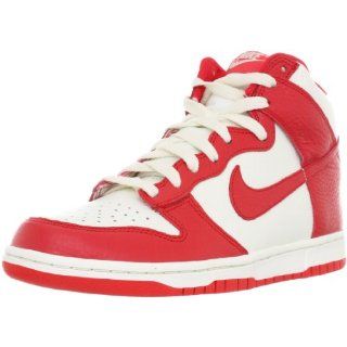 Nike Mens Dunk High Basketball Shoes Sail/Red