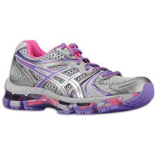 ASICS Womens GEL Kayano 18 Titanium/Purple Mist Running Shoe