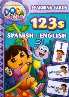 Dora Spanish English Numbers 123s Learning Flash Cards Toys & Games