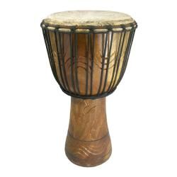 Hand carved 11x22 inch African Djembe Drum Circle Drum (Ghana