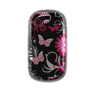 Pink Butterfly Samsung Gravity Touch T669 Crystal Case