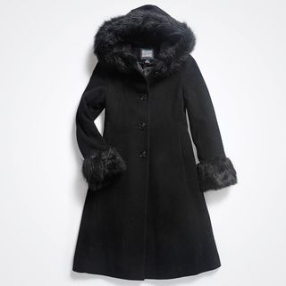 Rothschild Girls Wool Hooded Dress Coat (Size 7 16)